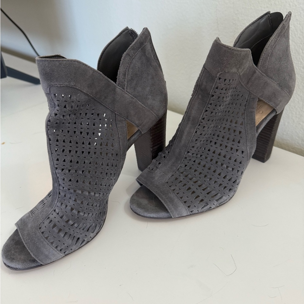 Vince Camuto Charcoal Suede Heels
